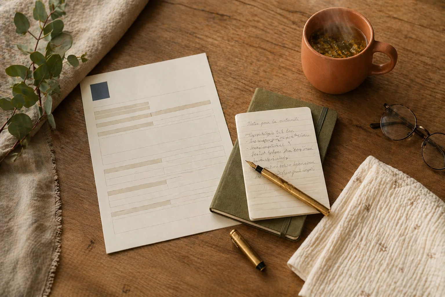 Sage-femme conventionnée INAMI expliquant le remboursement mutuelle à une future maman à Bruxelles